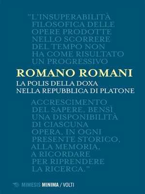 cover image of La polis della doxa nella Repubblica di Platone
